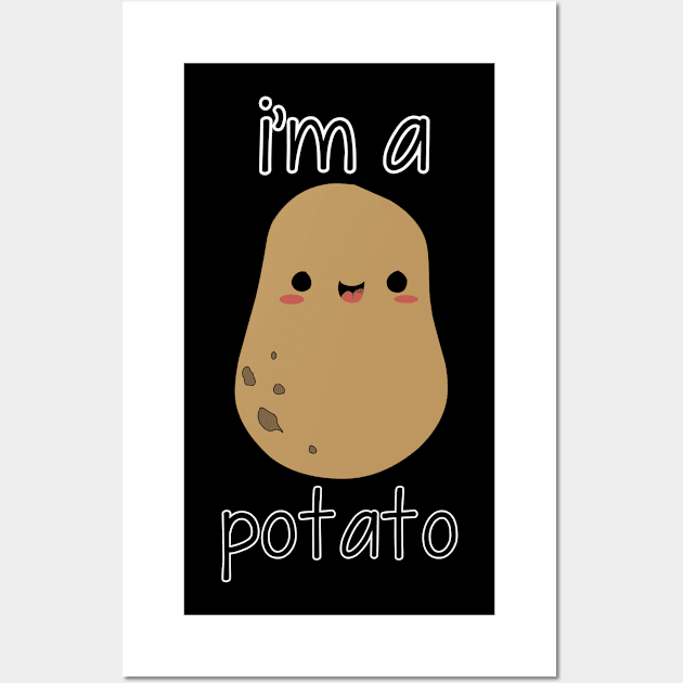 i'm a potato Wall Art by Deni id